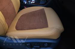 Seat Covers For Volkswagen Touareg II Life, TDI (2011-2018), Leather Style