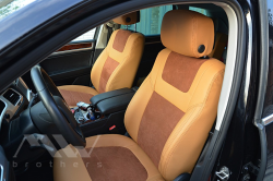 Seat Covers For Volkswagen Touareg II Life, TDI (2011-2018), Leather Style