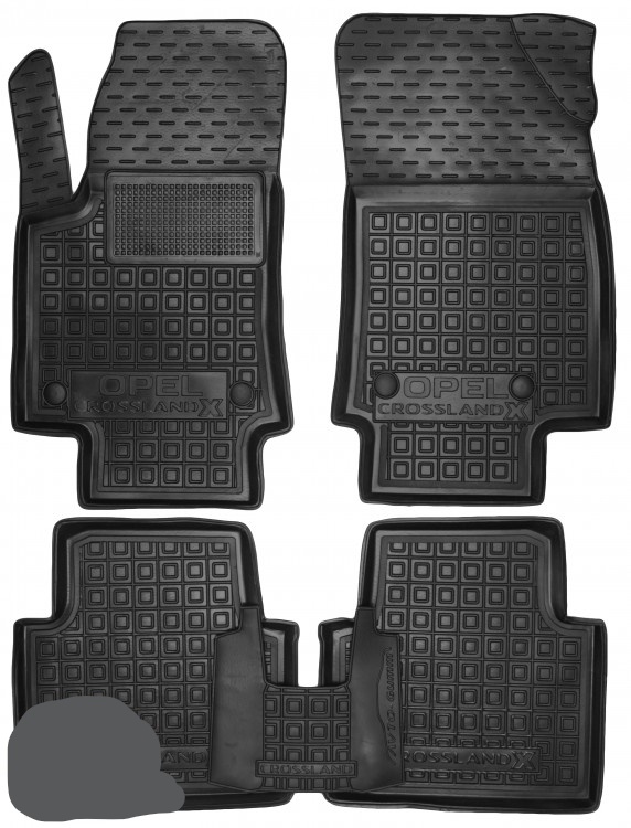 Set Tappetini di gomma su misura per Opel Crossland X (2017+)