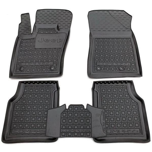 Set tappetini in gomma su misura Jeep Compass (2017+)