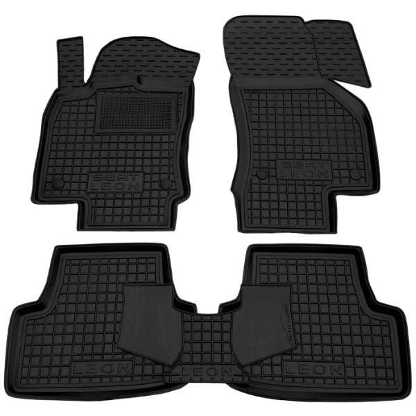 Set tappetini di gomma su misura Seat Leon 3 (2012-2020) 5p