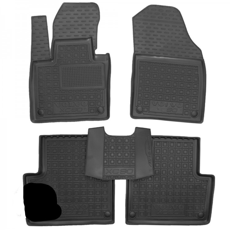 Set Tappetini Di Gomma Su Misura Per Volvo XC90  2 (2015+)