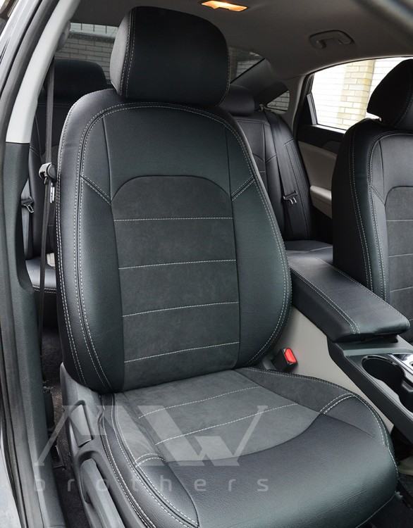 Coprisedili Su Misura Per Hyundai Sonata (LF) (2014-2019), Leather style