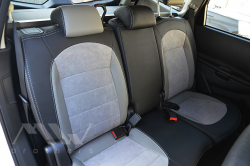 Coprisedili su misura per Nissan Qashqai J10 (+2) (2008-2014), Leather Style