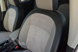 Coprisedili su misura per Nissan Qashqai J10 (+2) (2008-2014), Leather Style