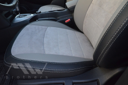 Coprisedili su misura per Nissan Qashqai J10 (+2) (2008-2014), Leather Style