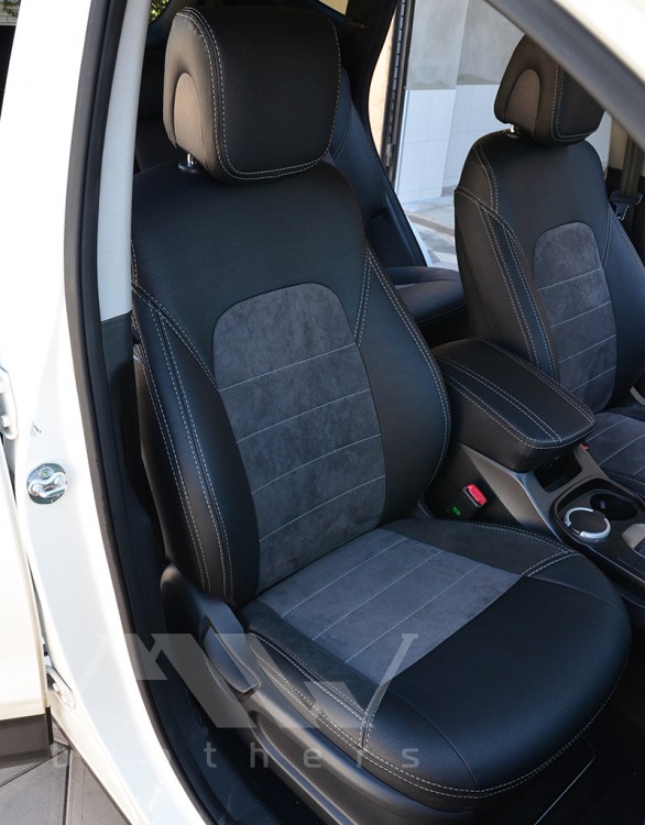 Set coprisedili su misura per Hyundai Santa Fe 3 (2012-2018), Leather style