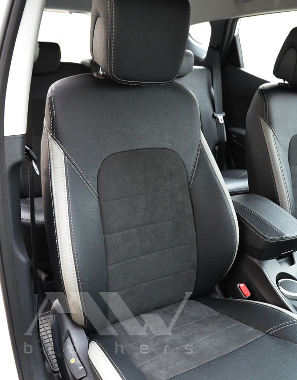 Set coprisedili su misura per Hyundai Santa Fe 3 (2012-2018), Leather style