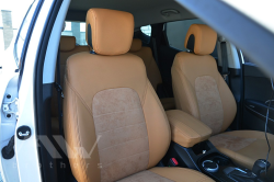 Set coprisedili su misura per Hyundai Santa Fe 3 (2012-2018), Leather style